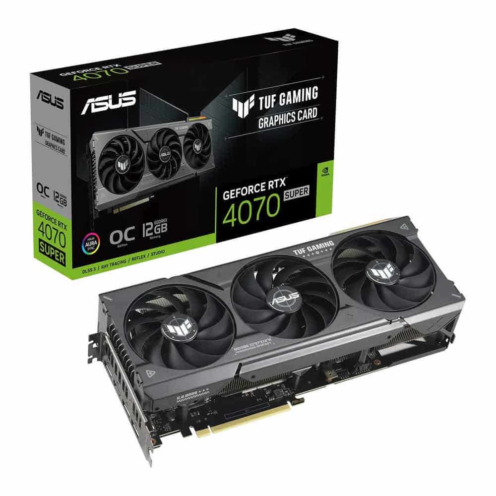 (image for) ASUS NVIDIA GeForce RTX 4070 SUPER 12GB TUF Gaming OC Ada Lovelace Graphics Card